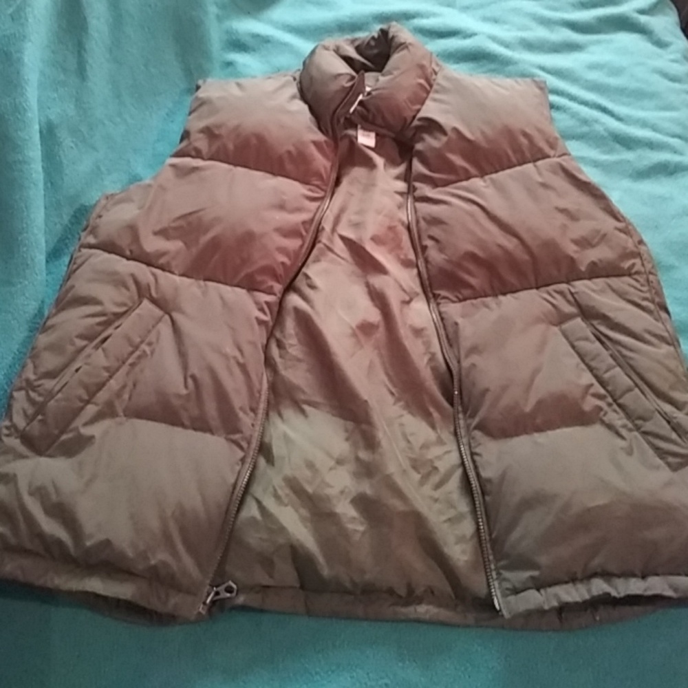 Fluffy vest.